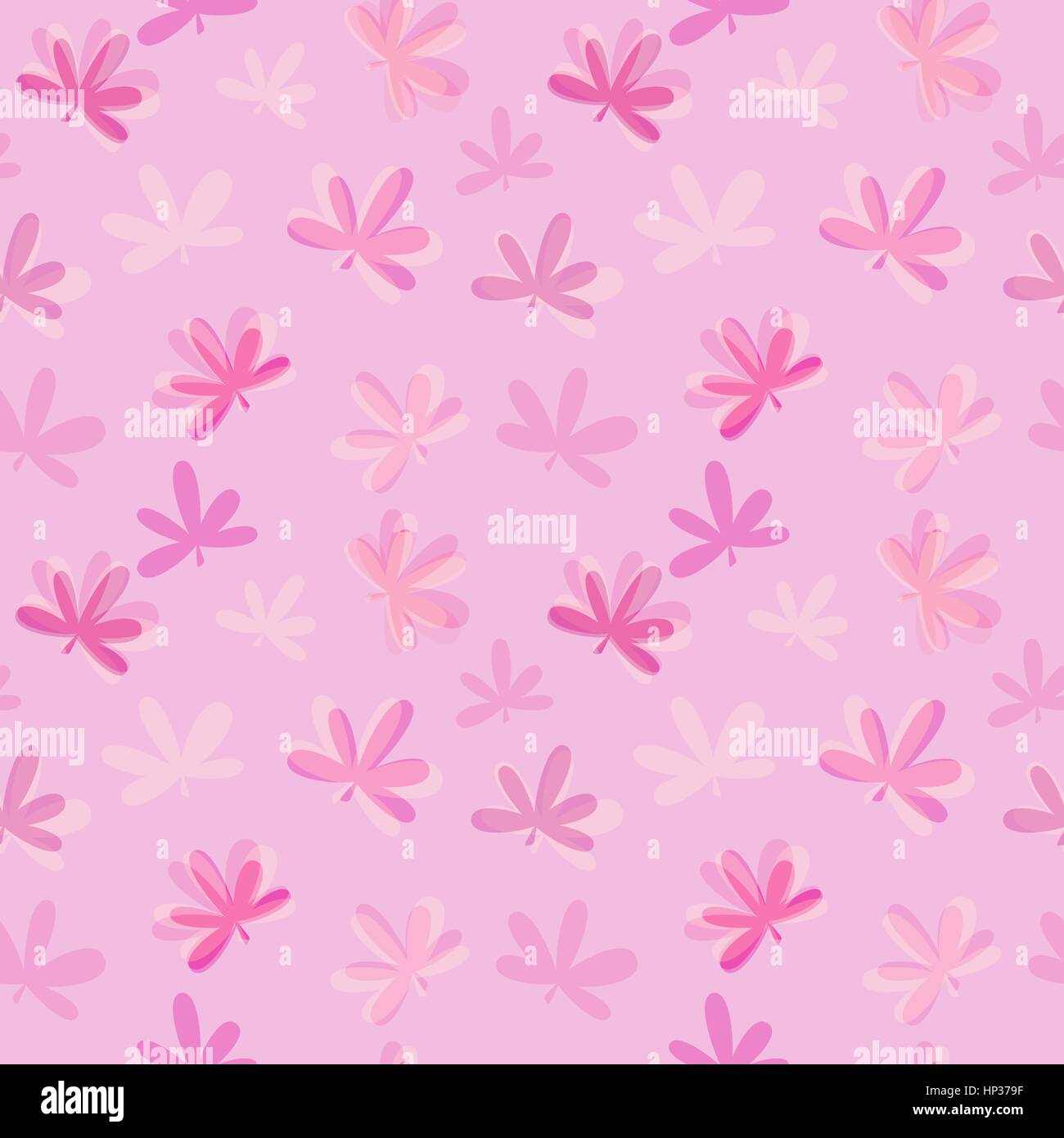 Abstract Natural Leaves Seamless Pattern Background Vector Illustration ...