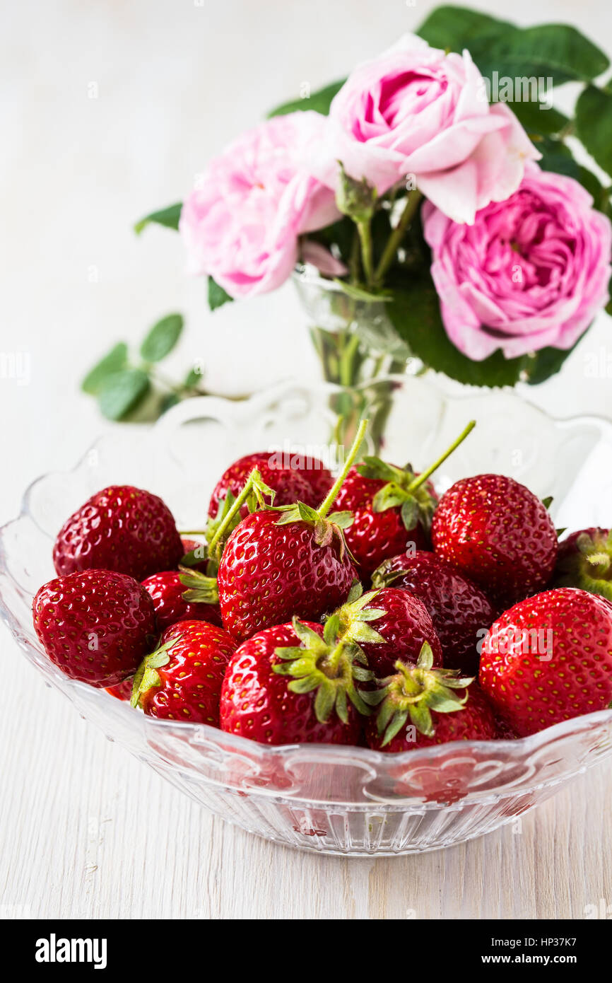Still life with strawberries hi-res stock photography and images - Alamy