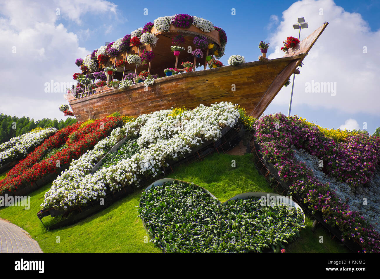 Dubai Miracle Garden Stock Photo Alamy