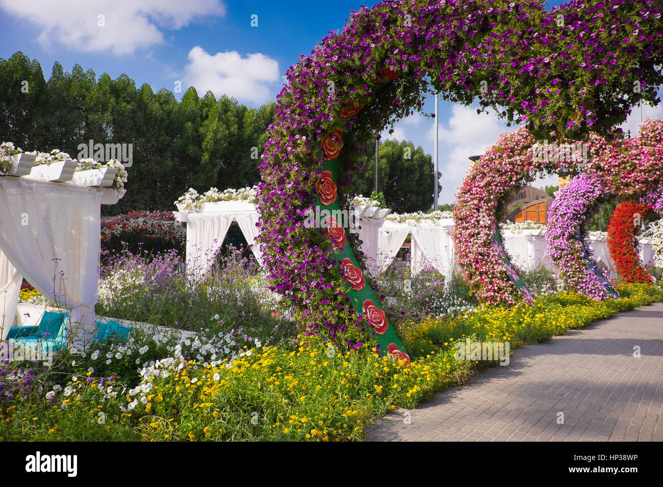 Dubai Miracle Garden Stock Photo Alamy