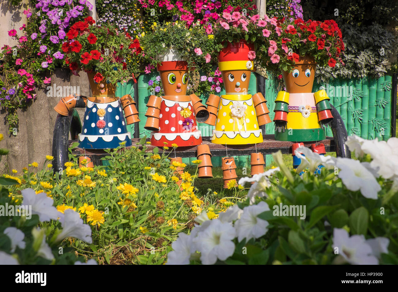 Dubai Miracle Garden Stock Photo