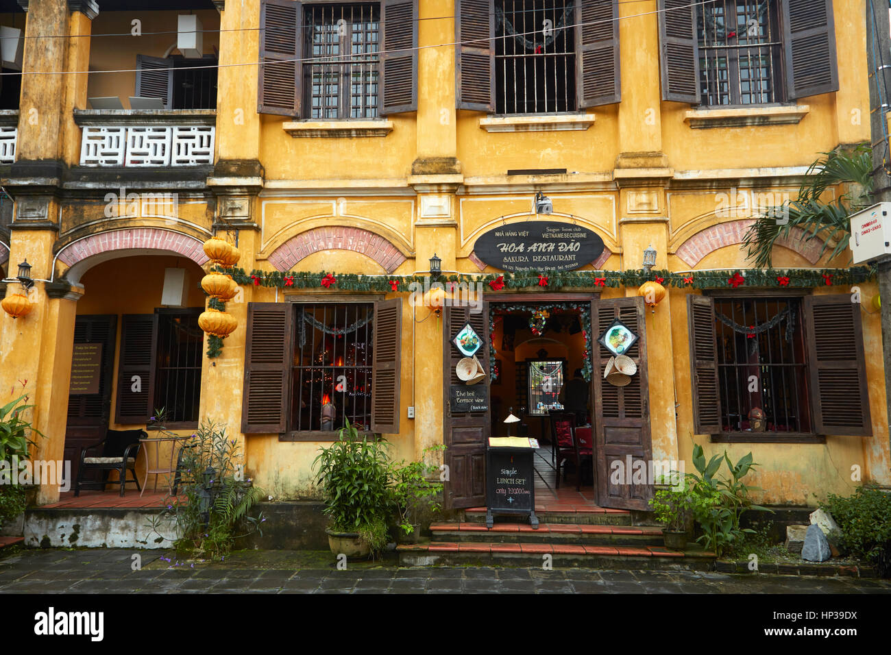 Sakura Restaurant, Hoi An (UNESCO World Heritage Site), Vietnam Stock Photo