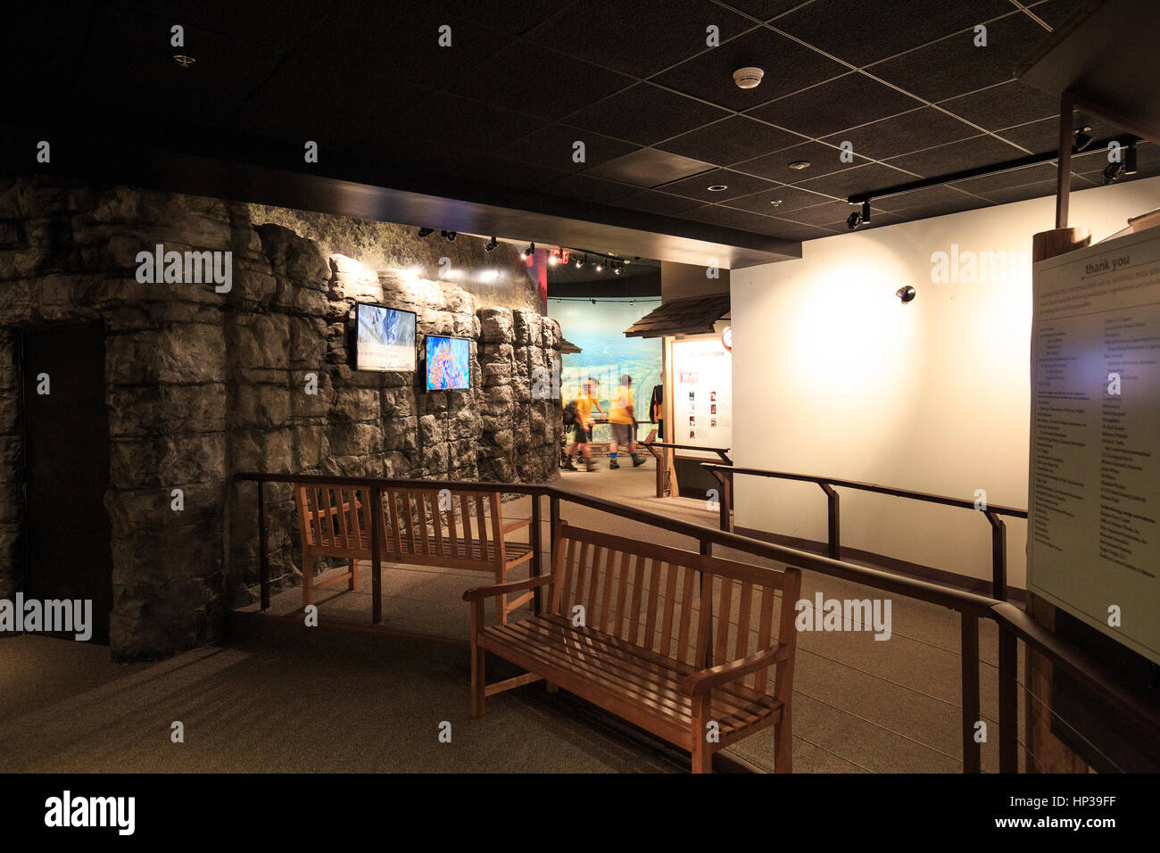 Exhibit in the visitor center of Mammoth cave National park Stock Photo