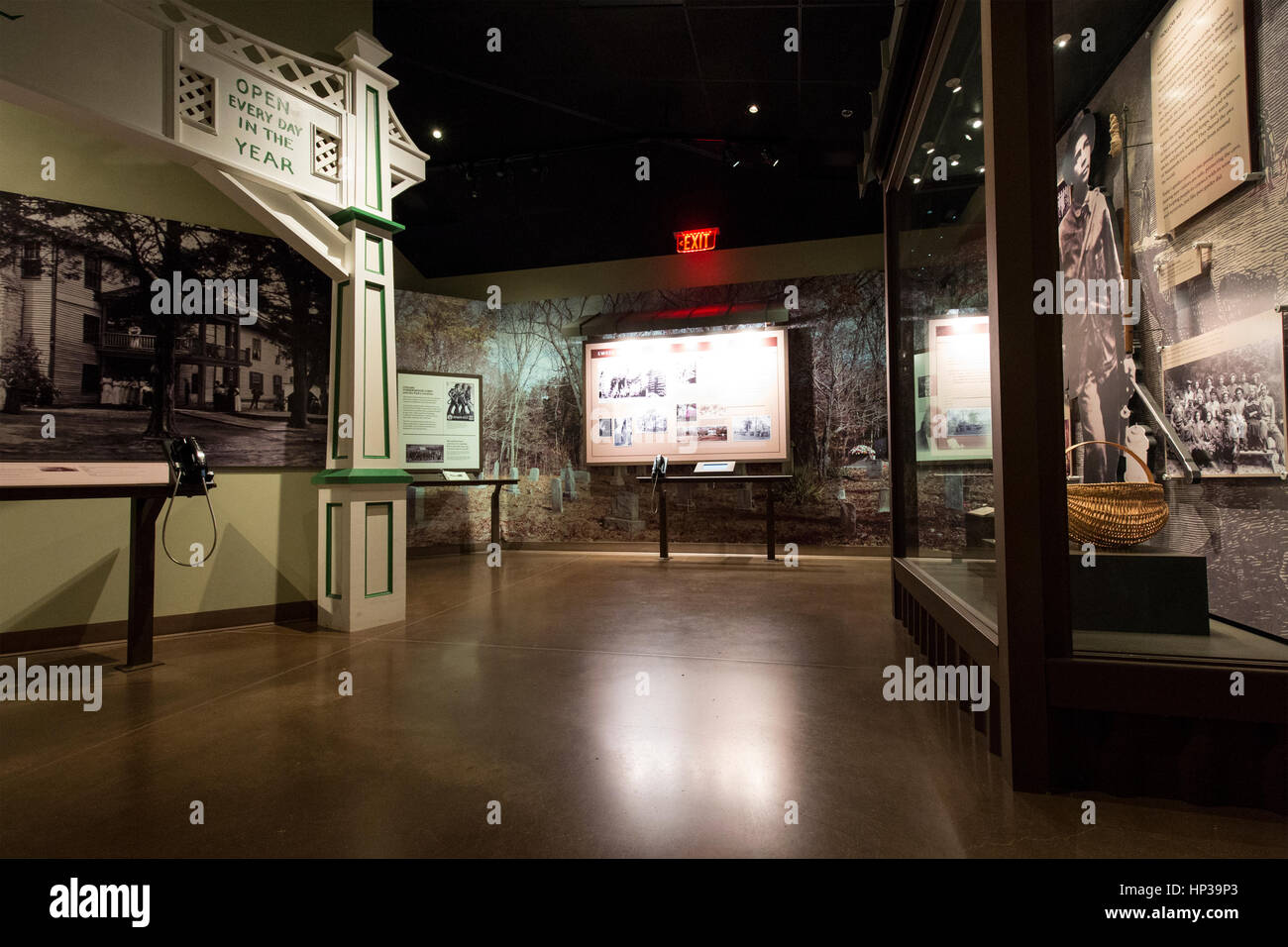 Exhibit in the visitor center of Mammoth cave National park Stock Photo