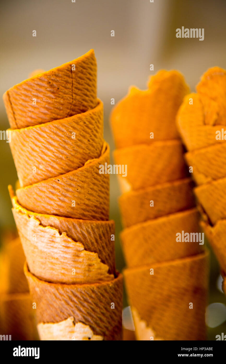 Ice cream cones Stock Photo Alamy