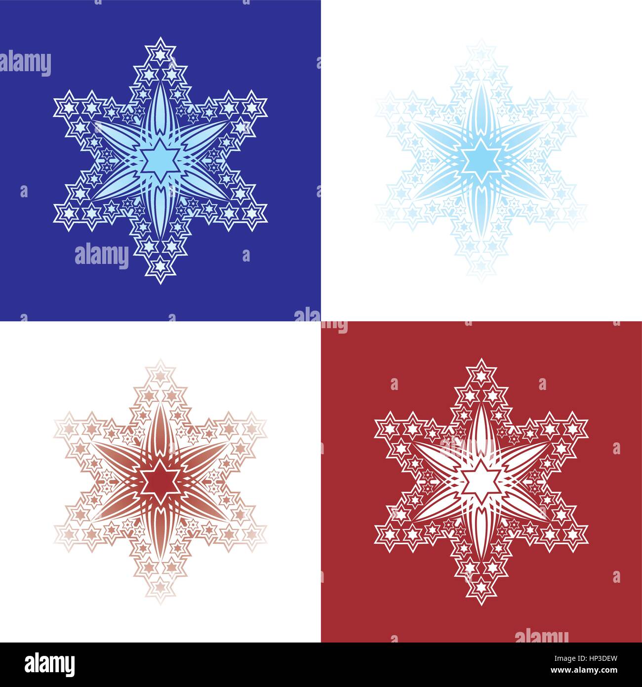 Snowflakes clip art hi-res stock photography and images - Alamy