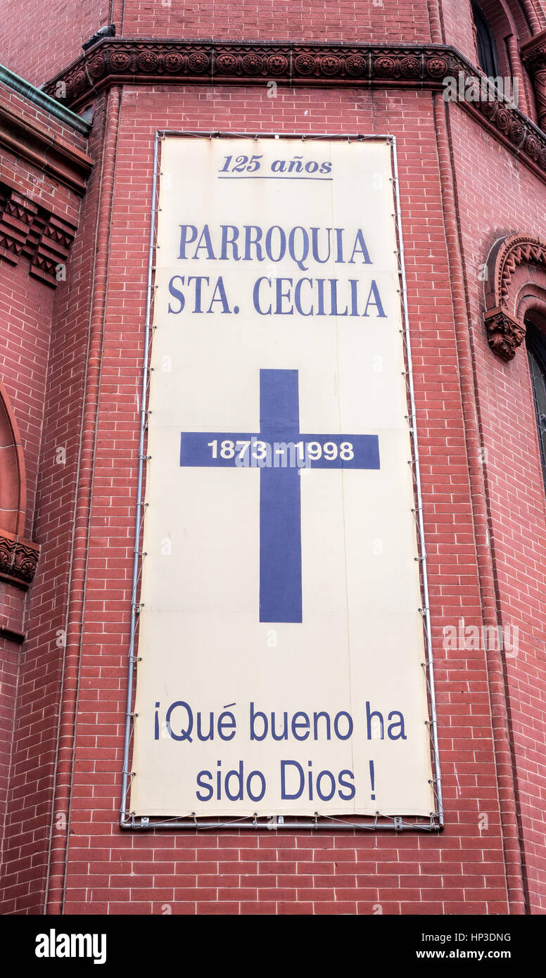 Saint Cecilia Roman Catholic Church in New York City Stock Photo