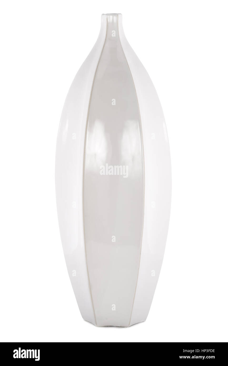 Beautiful ceramic vase on white background Stock Photo - Alamy