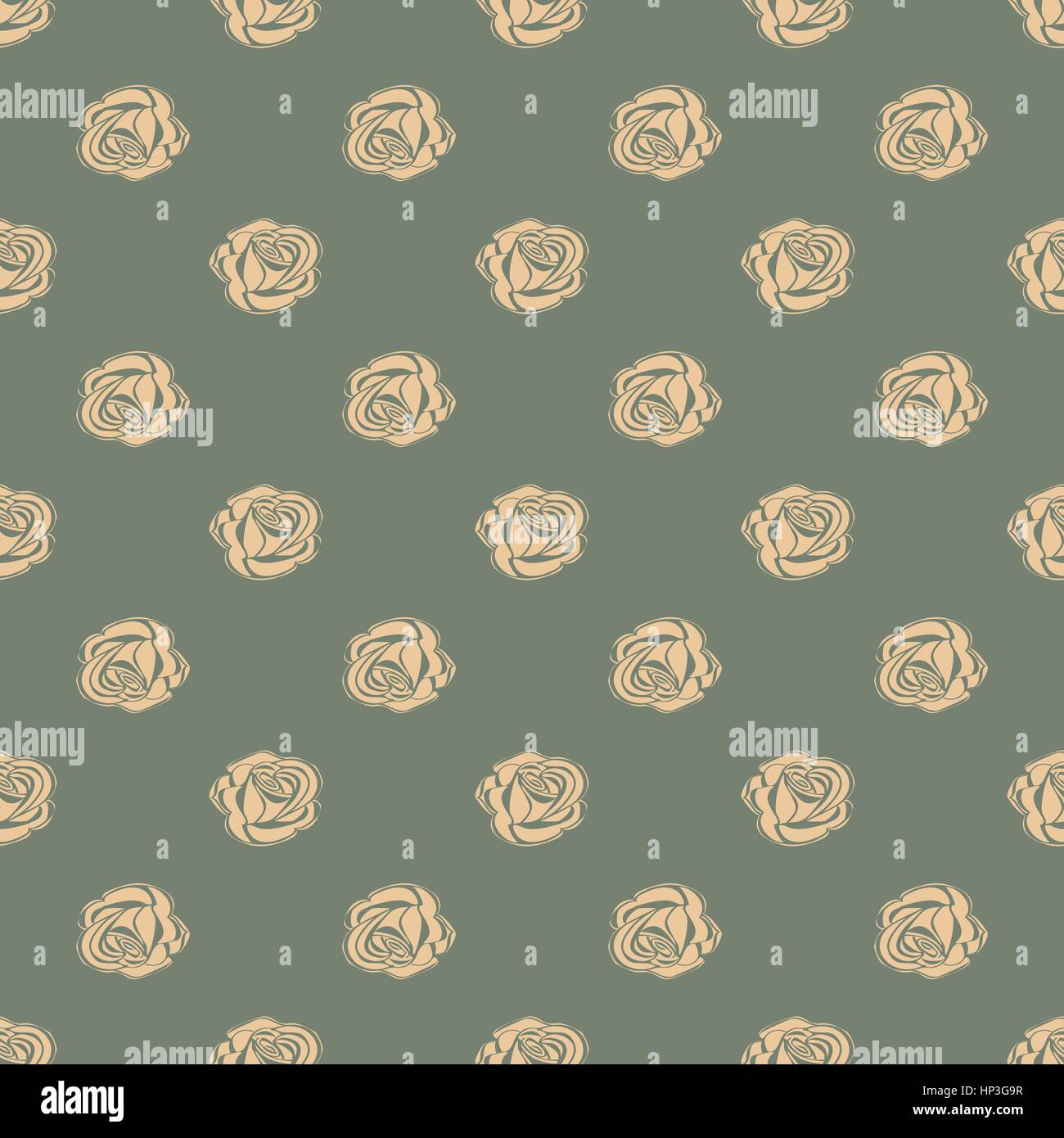 Seamless pattern Bud roses Stock Vector Image & Art - Alamy
