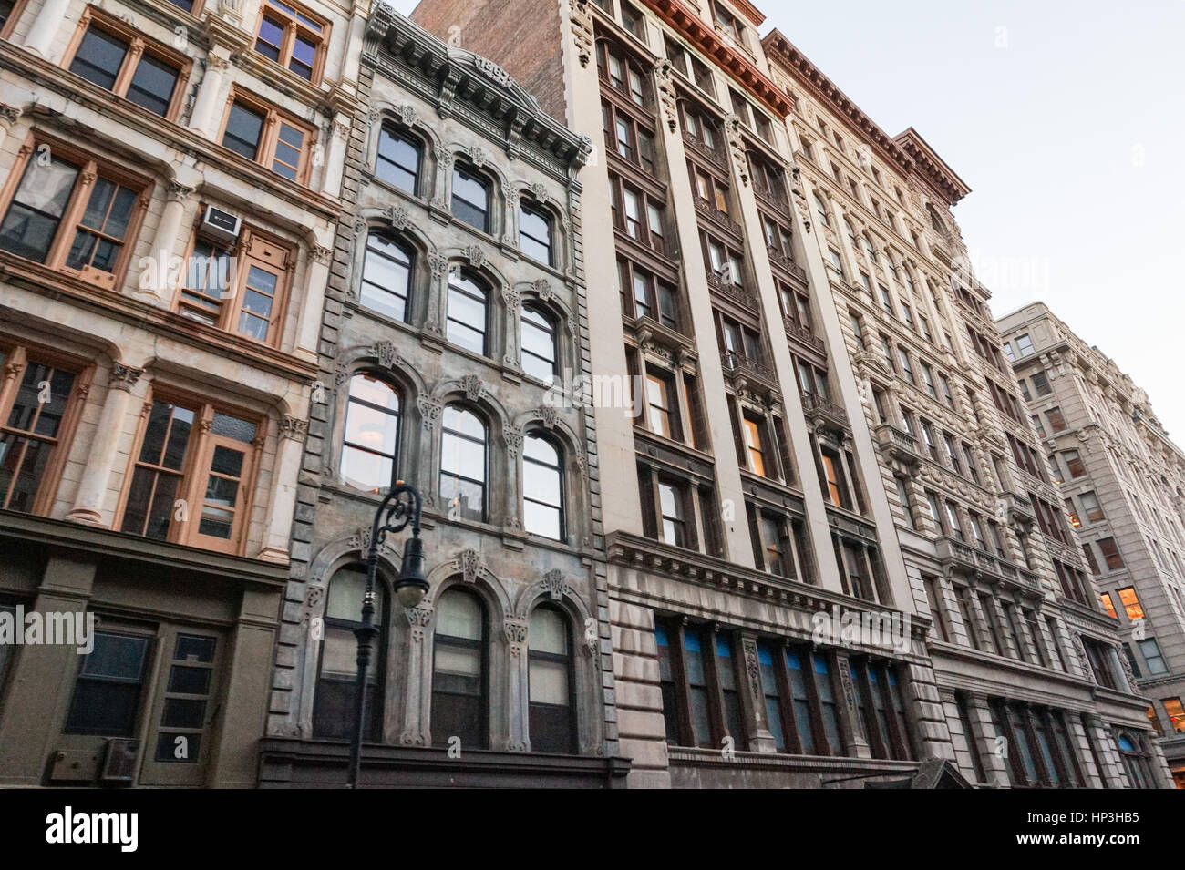 Historic cast iron buildings in soho hi-res stock photography and ...