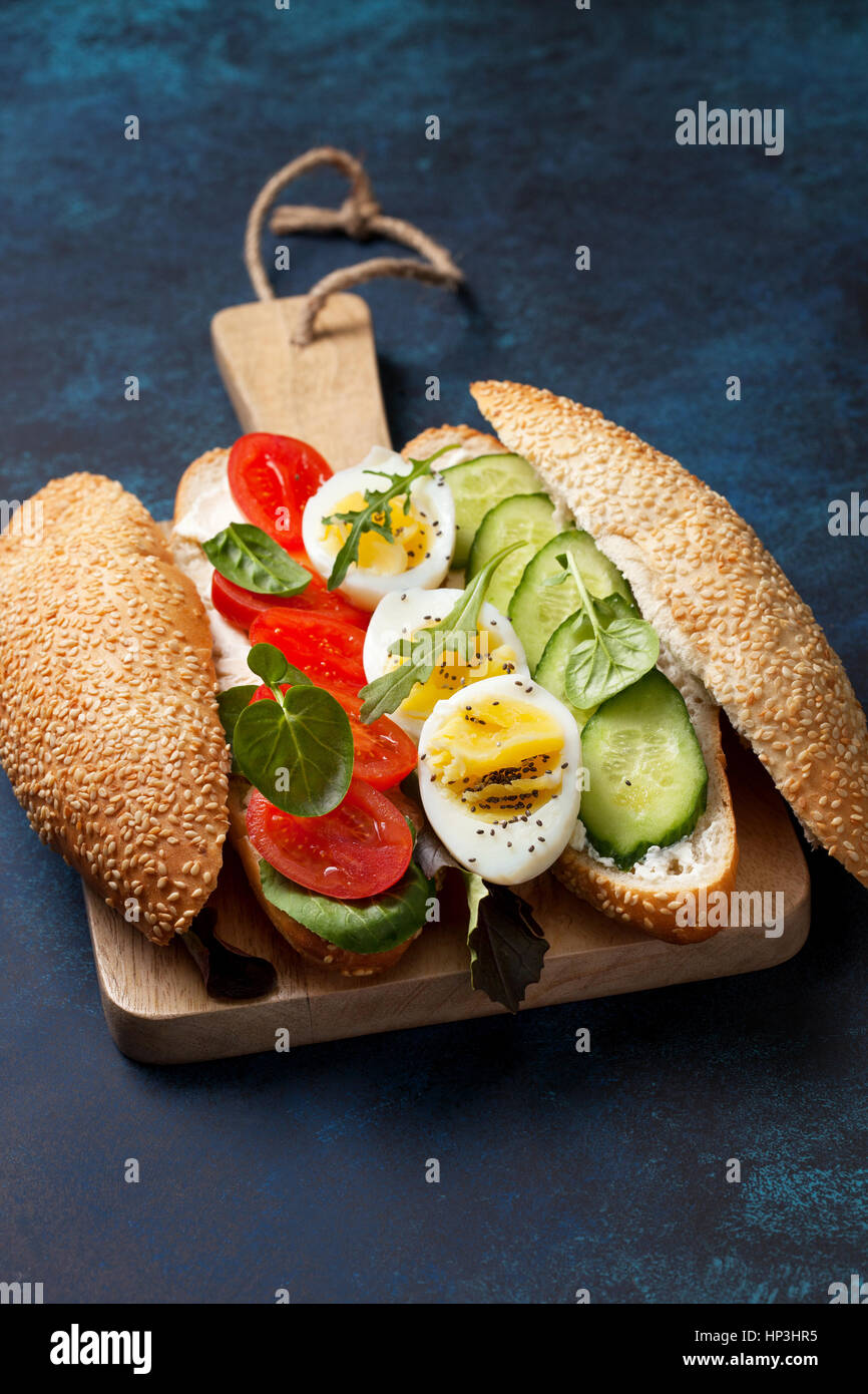 Boiled egg ricotta cheese toast hires stock photography and images Alamy