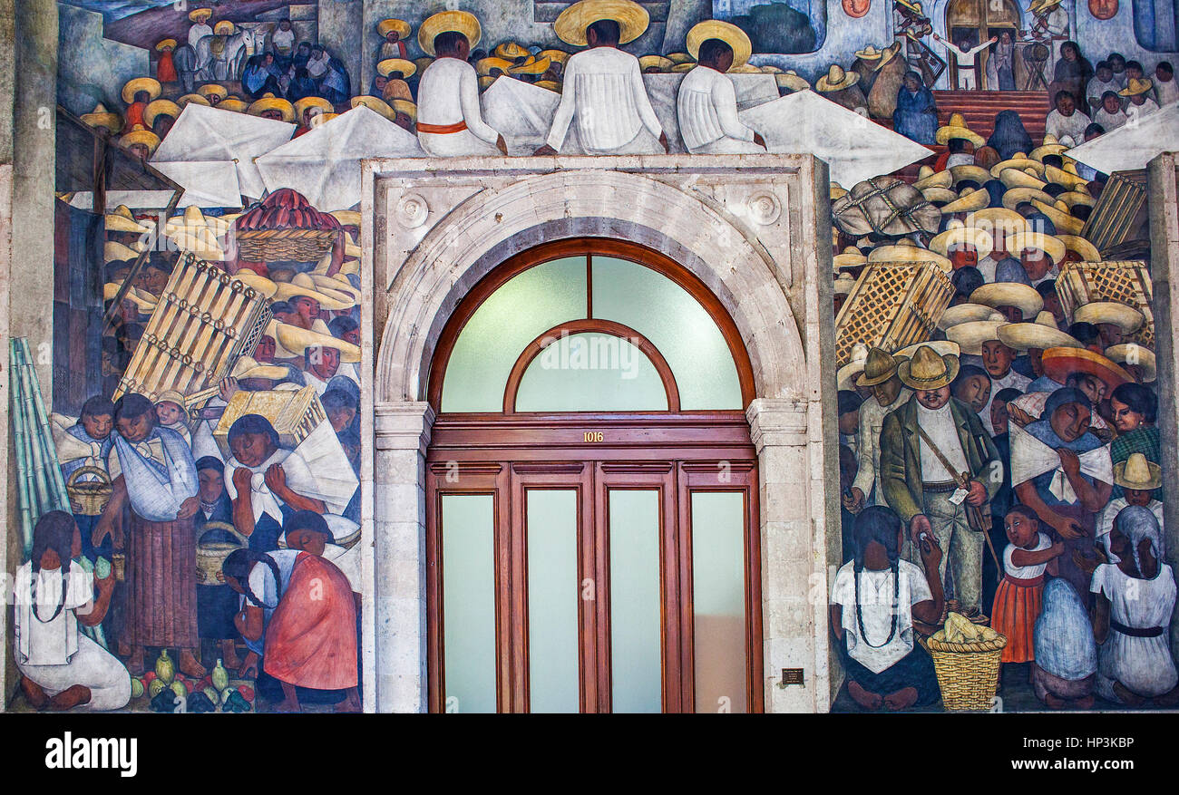 The Market by Diego Rivera, at SEP (Secretaria de Educacion Publica ...