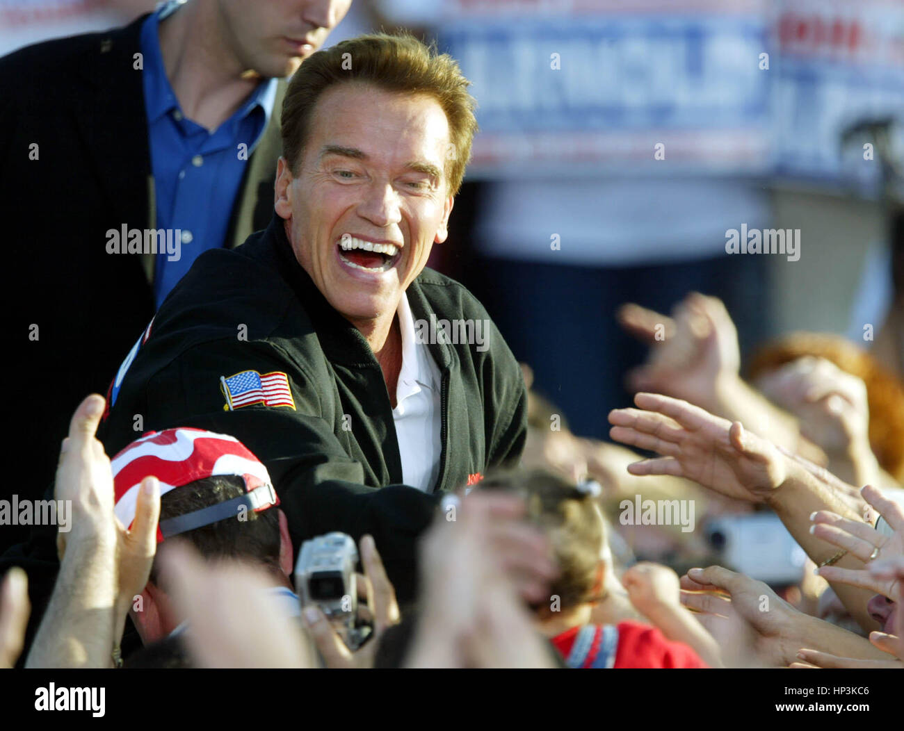Arnold schwarzenegger hands hires stock photography and images Alamy