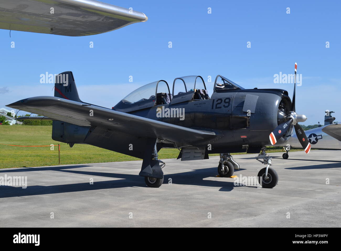 T-28 Trojan aircraft, Tennessee Museum of Aviation Stock Photo