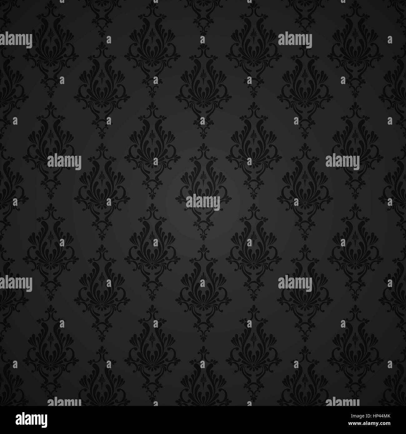 Vector Floral Damask Seamless Pattern Background. Decoration For