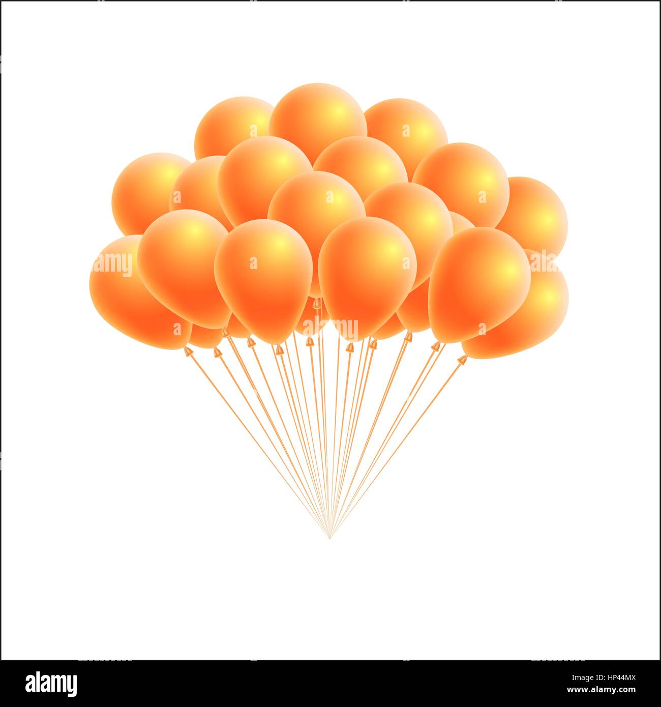 Colorful Air Balloons Set Carnival Happy Surprise Helium String Stock  Illustration - Download Image Now - iStock