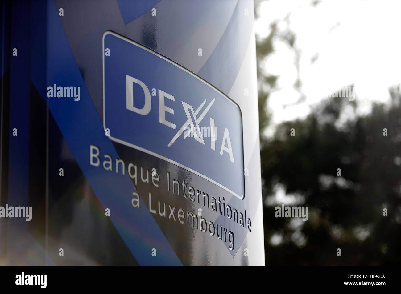 View of Dexia International Bank (BIL) headquater in Luxembourg city. 23 september 2010. Photo/Nicolas Bouvy Stock Photo