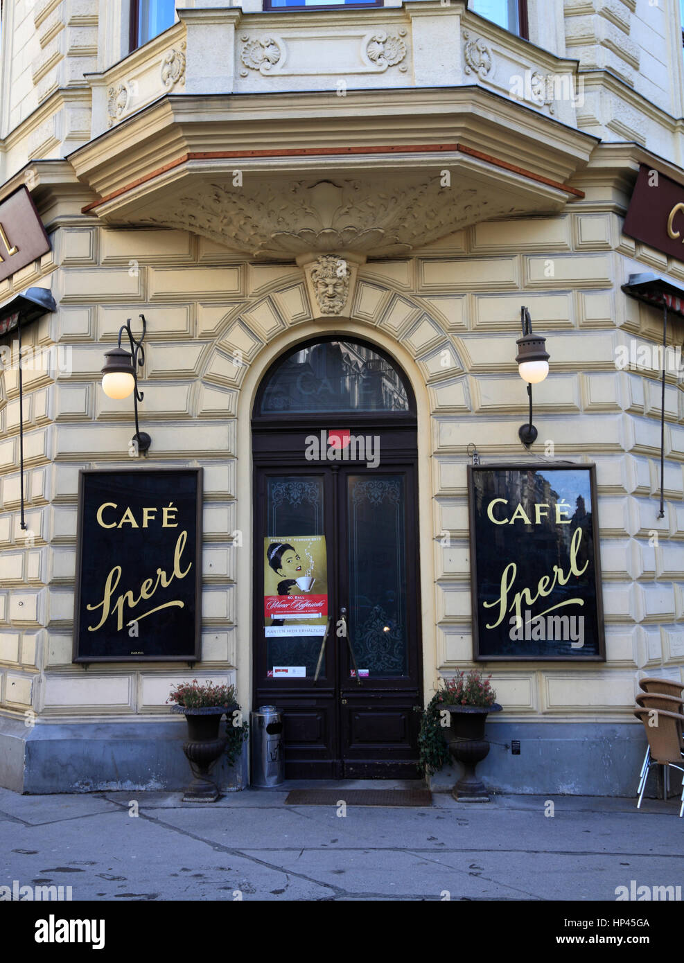Traditional Cafe SPERL, Vienna, Austria, Europe Stock Photo