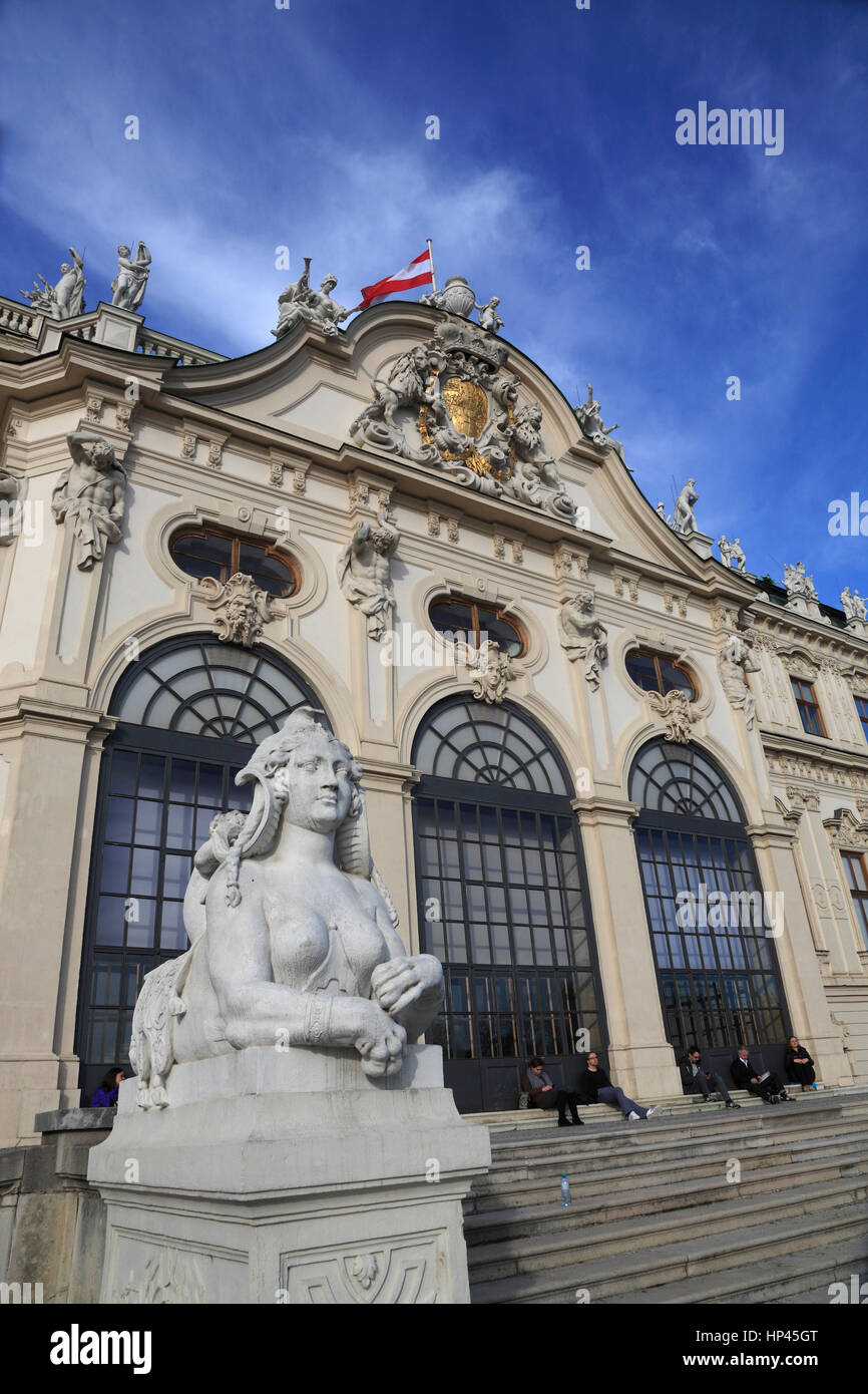 Upper Belvedere palace, Vienna, Austria, Europe Stock Photo
