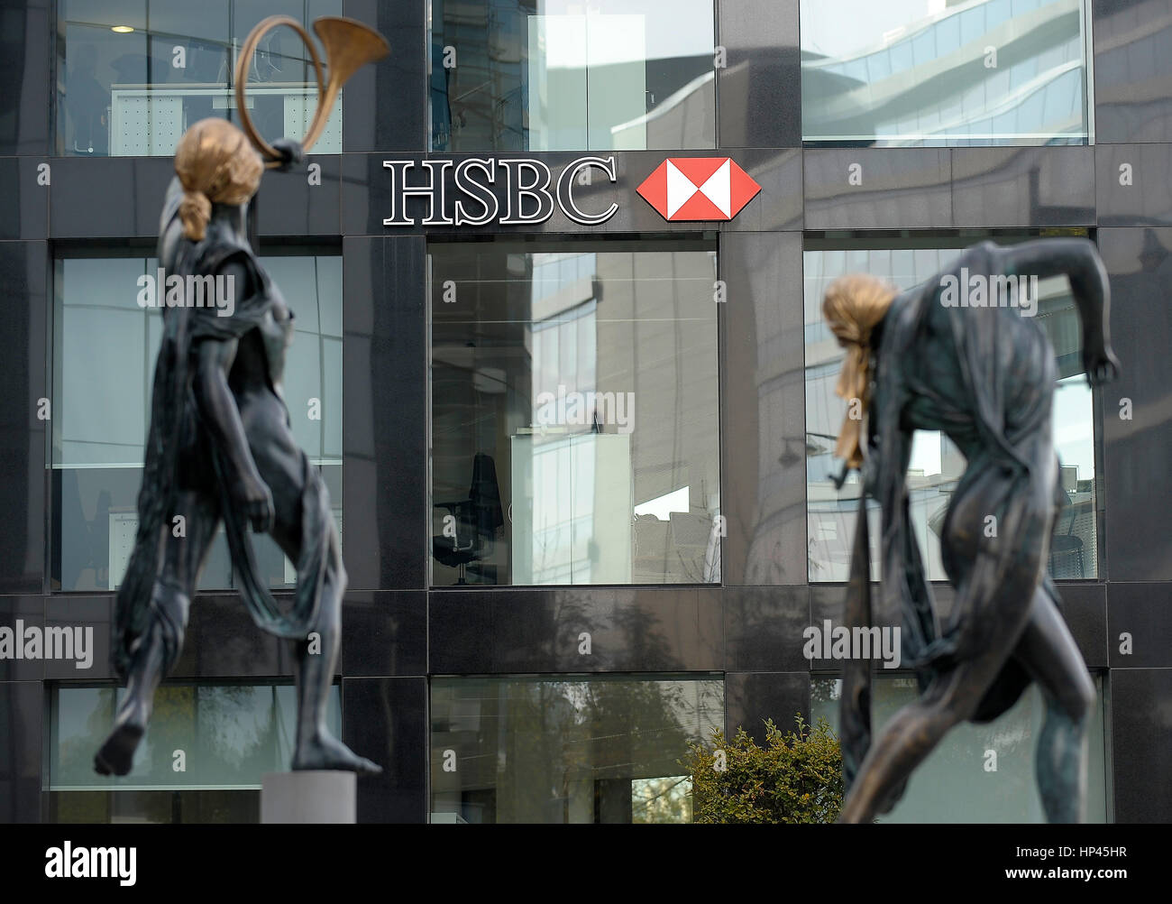 Luxembourg 29.10.2010. View of the HSBC Private Bank (Luxembourg) SA building, in Luxembourg city. Stock Photo