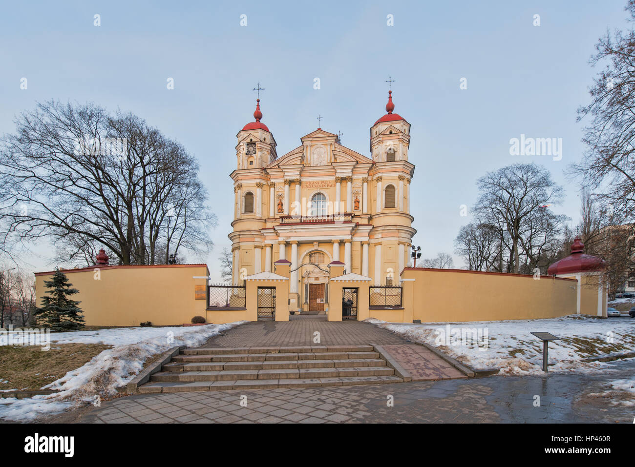 Church of St Peter and St Paul in Vilnius in Lithuania. Travel places. Landmark. Stock Photo
