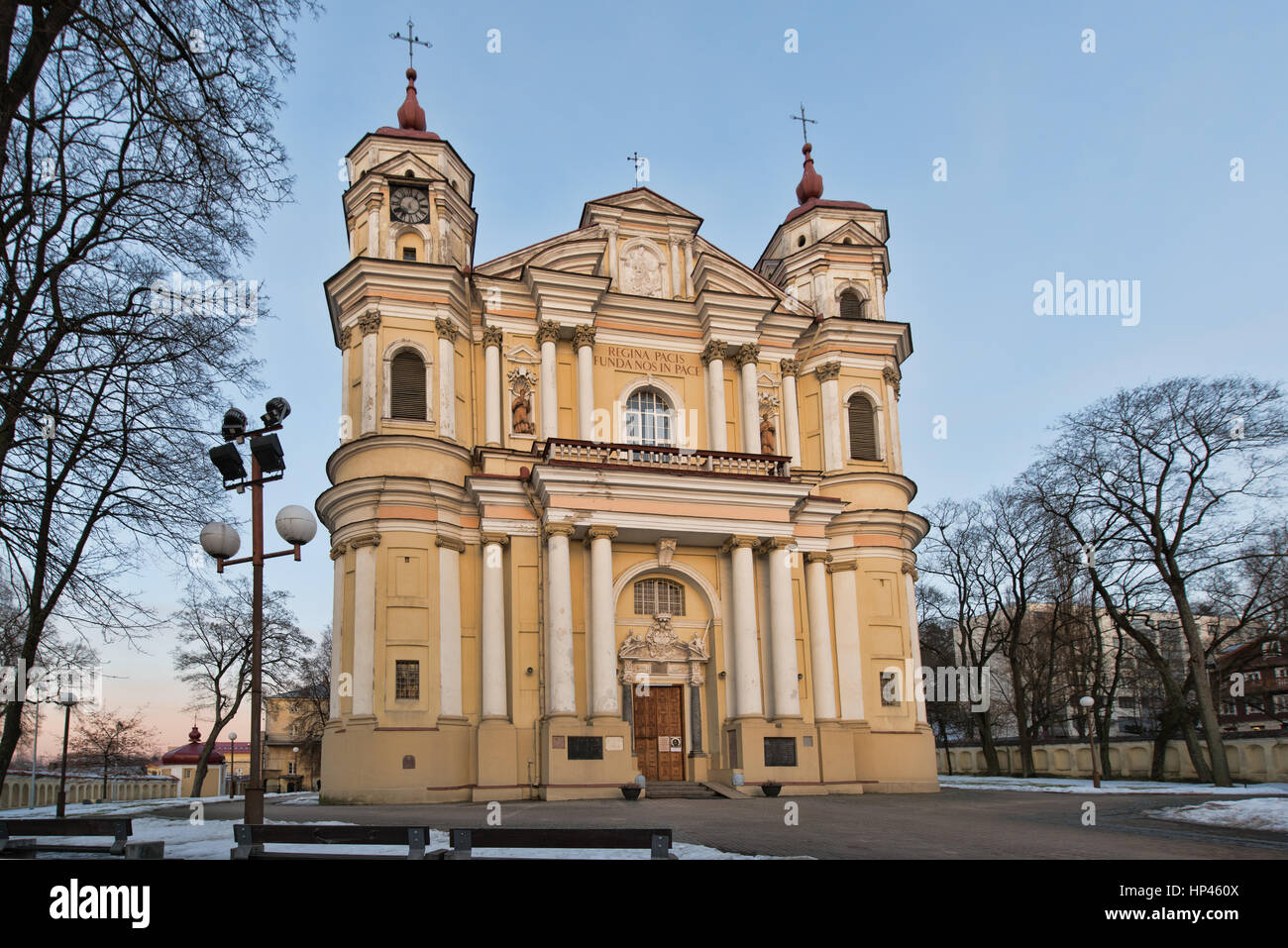 Church of St Peter and St Paul in Vilnius in Lithuania. Travel places. Landmark. Stock Photo