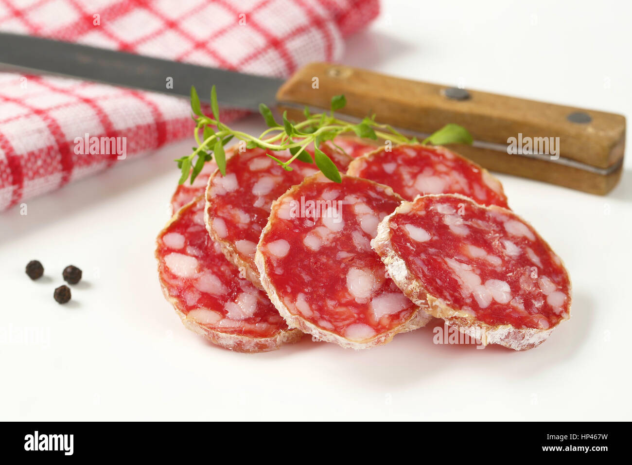 Salami slicing hi-res stock photography and images - Alamy