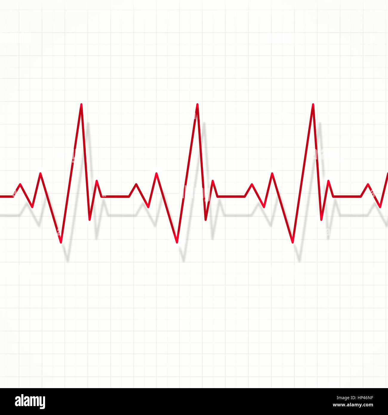 heart pulsating rhythm graph abstract red illustration Stock Photo - Alamy