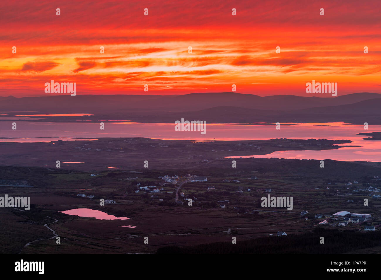Achill Island seen from Minaun, County Mayo, Ireland, Europe Stock Photo Alamy
