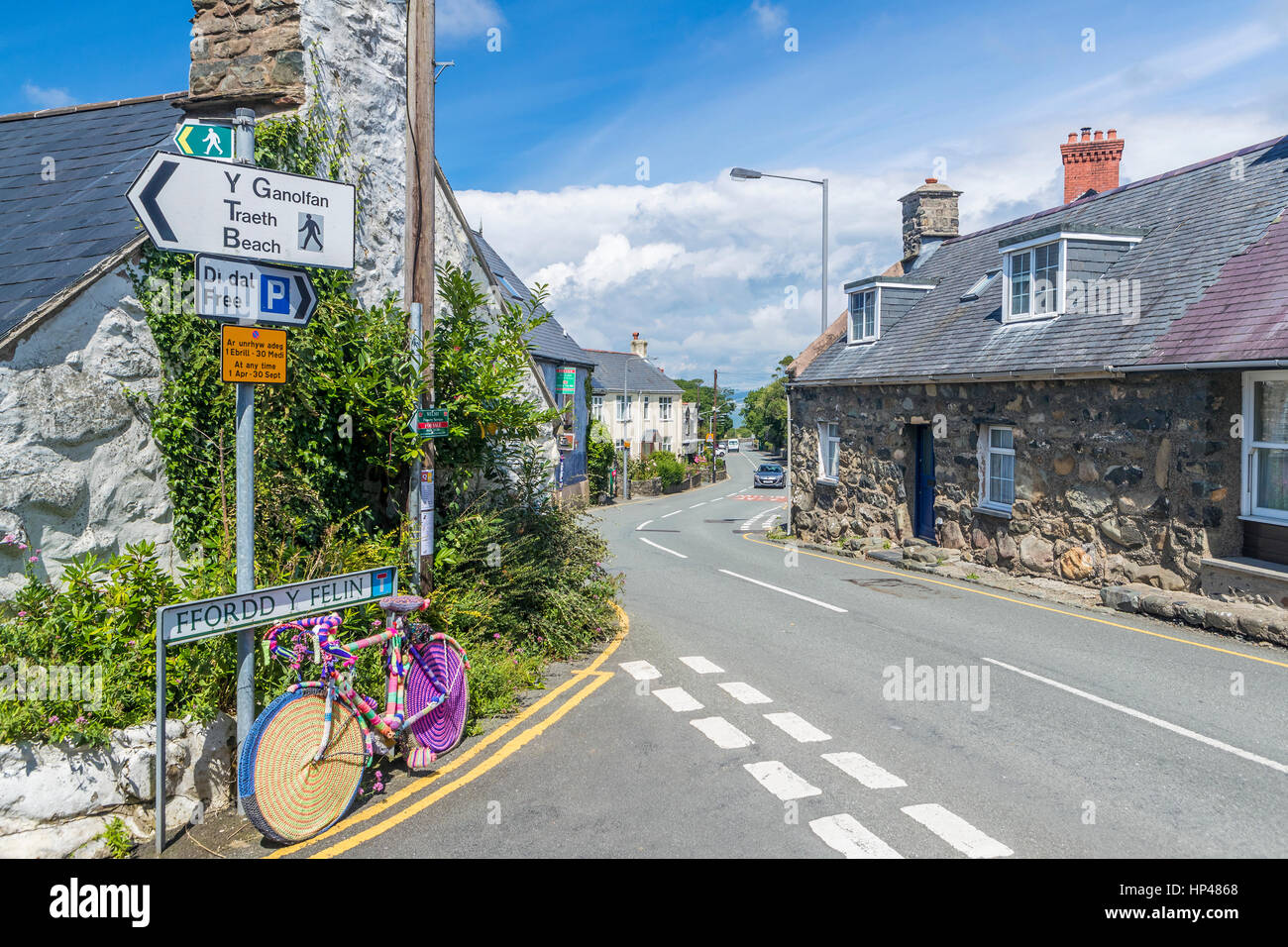Llwyngwril a coastal village, Gwynedd, Wales, United Kingdom, Europe