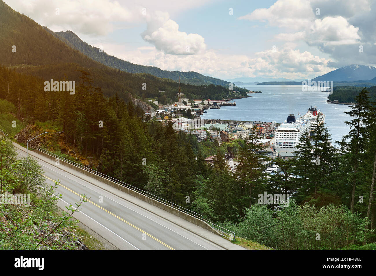 Ketchikan city harbor hires stock photography and images Alamy