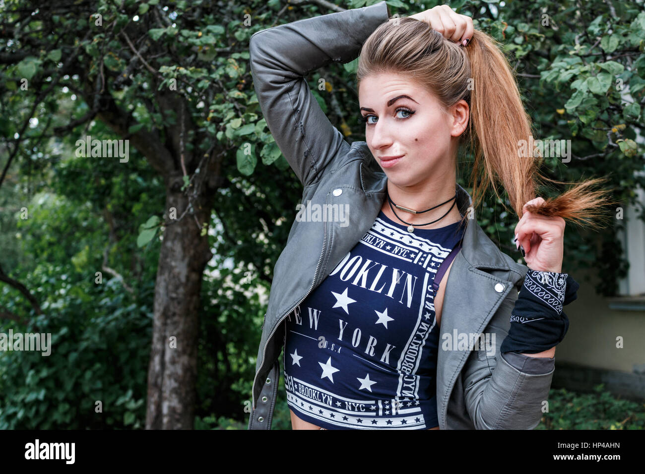 Rock Style Girl High Resolution Stock Photography and Images - Alamy