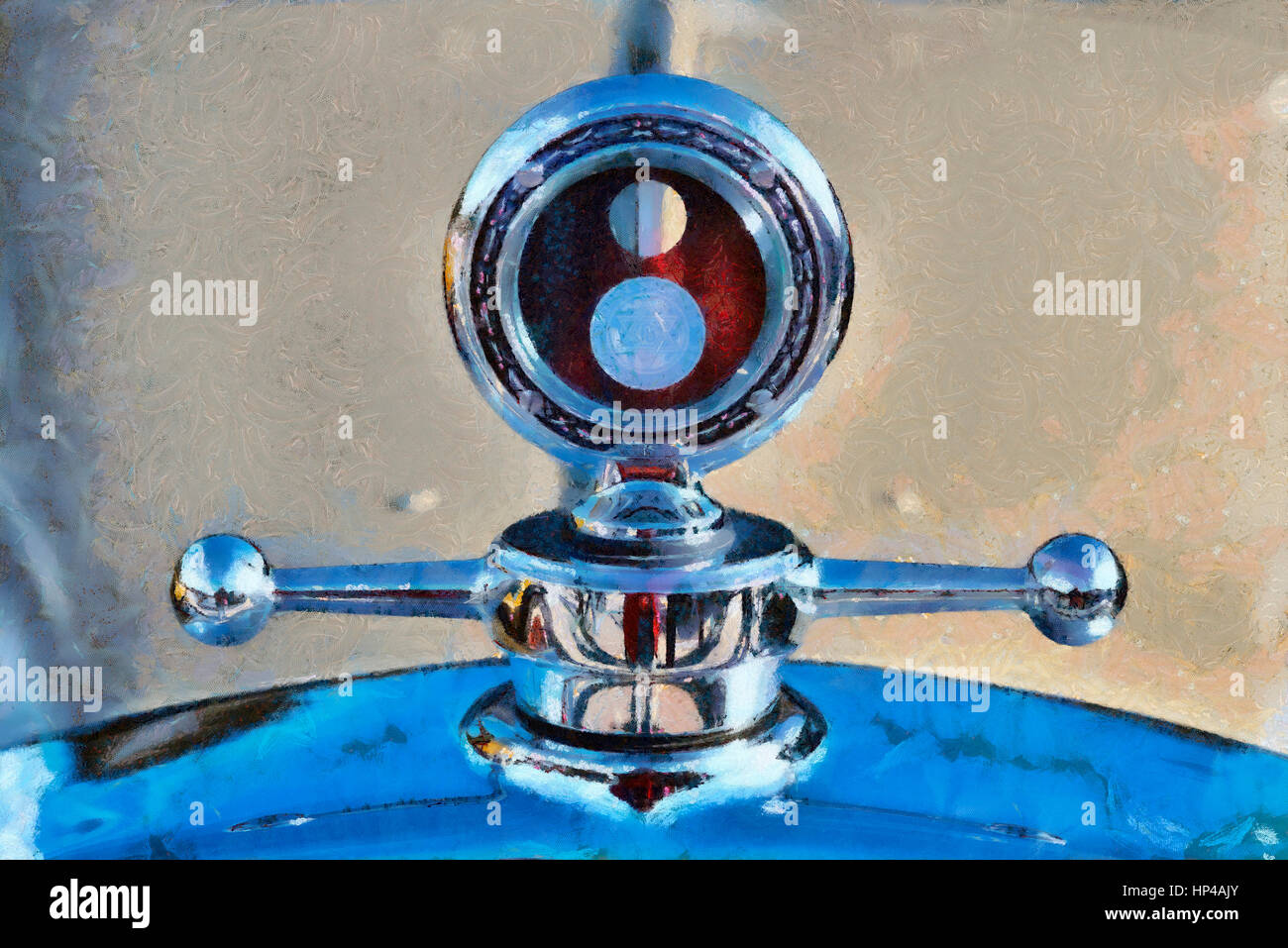 Classic car radiator temperature gauge hi-res stock photography and ...