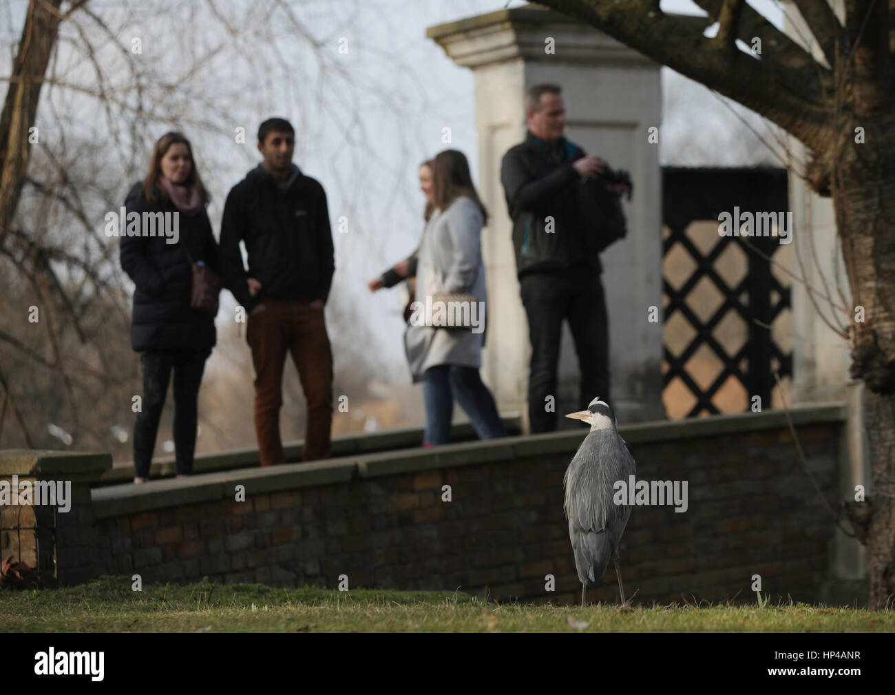 People enjoy a spell of warm weather in Regent's Park, London, as a