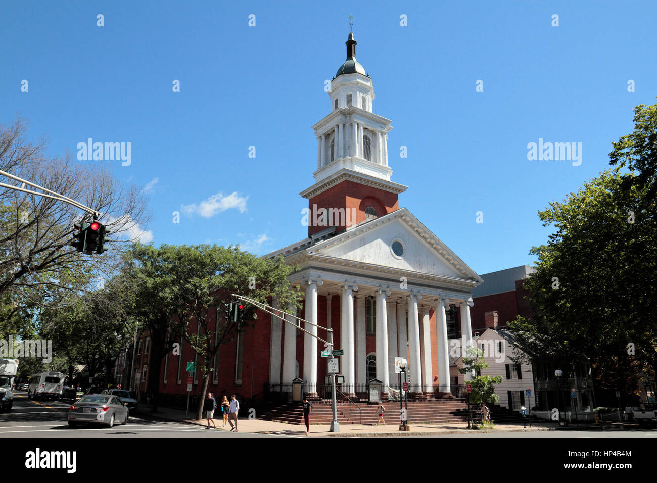 First and Summerfield United Methodist Church, New Haven Green, New Haven, Connecticut, United States. Stock Photo
