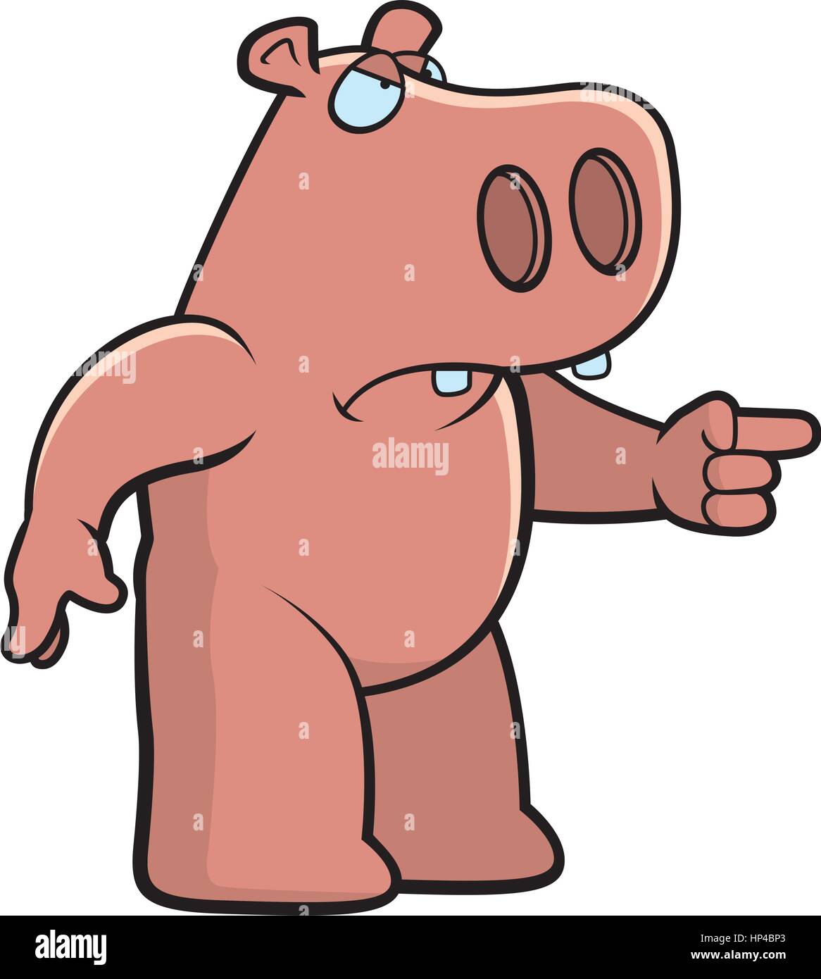 A cartoon hippo with an angry expression Stock Vector Image & Art - Alamy