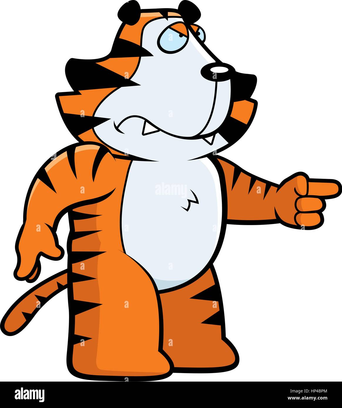 A cartoon tiger looking angry and pointing Stock Vector Image & Art - Alamy