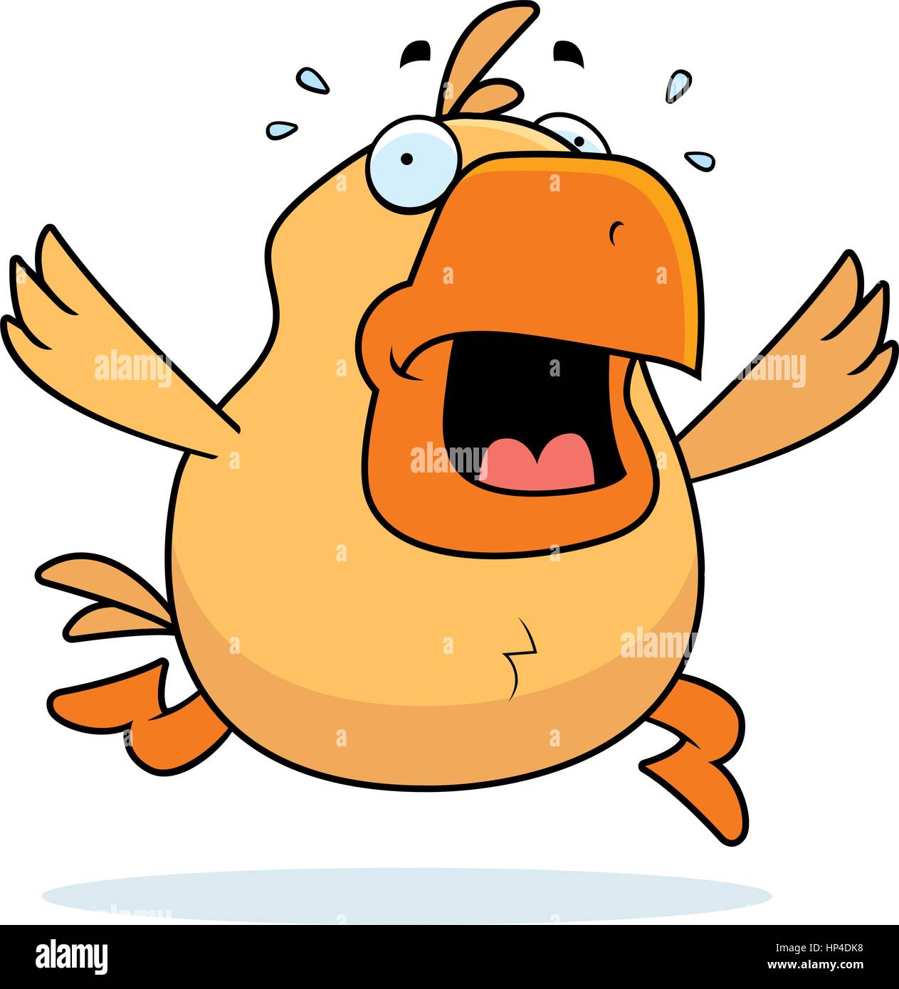 A cartoon chicken running in a panic Stock Vector Image & Art - Alamy