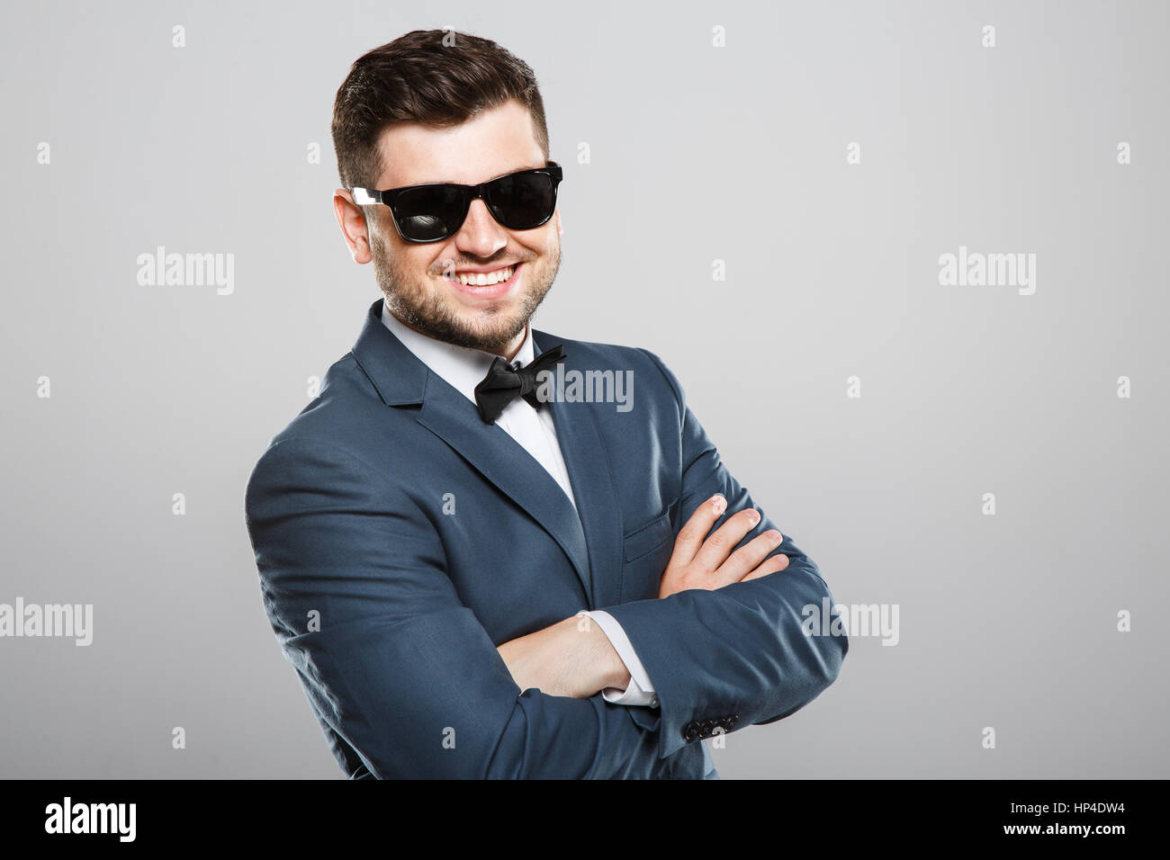 Man in suit and sunglasses Stock Photo - Alamy