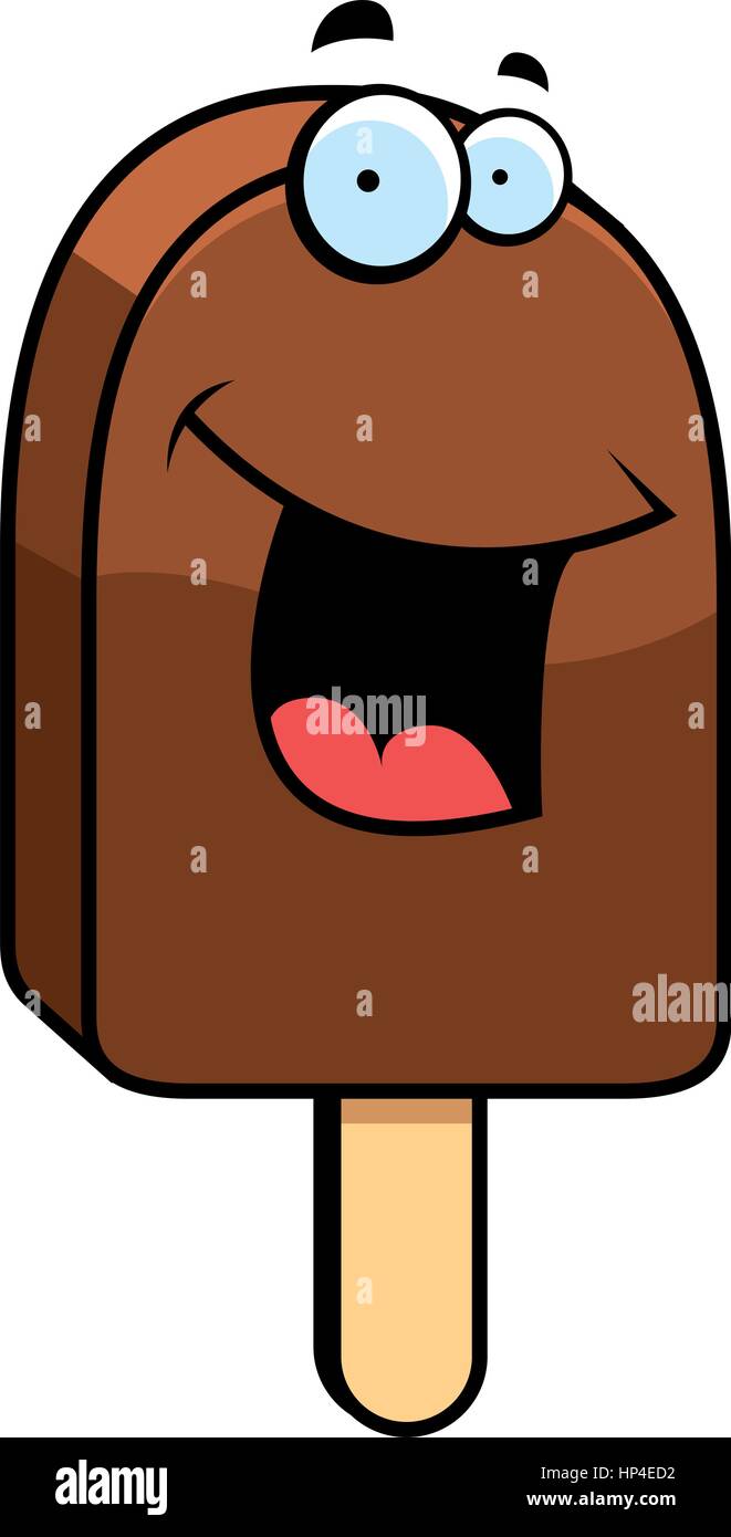 A cartoon ice cream bar smiling and happy Stock Vector Image & Art Alamy