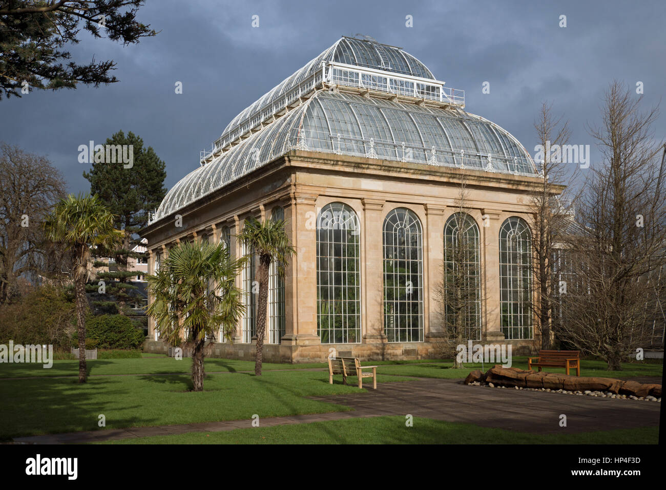 The Palm House at the Royal Botanical Garden, Edinburgh, Scotland. Stock Photo