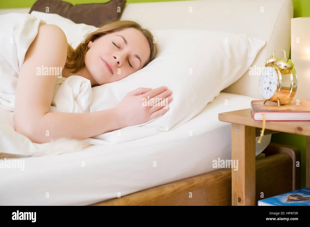 Model released , Frau, 25+, schlaeft - woman sleeping Stock Photo