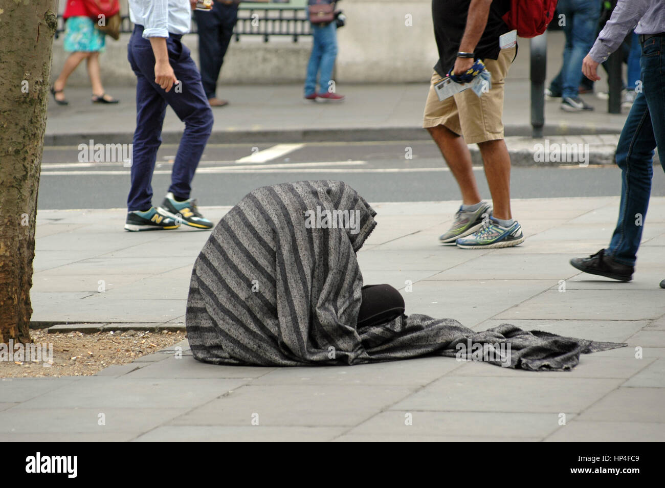 London, UK, 18/02/2017  Homeless on the streets of London. Stock Photo