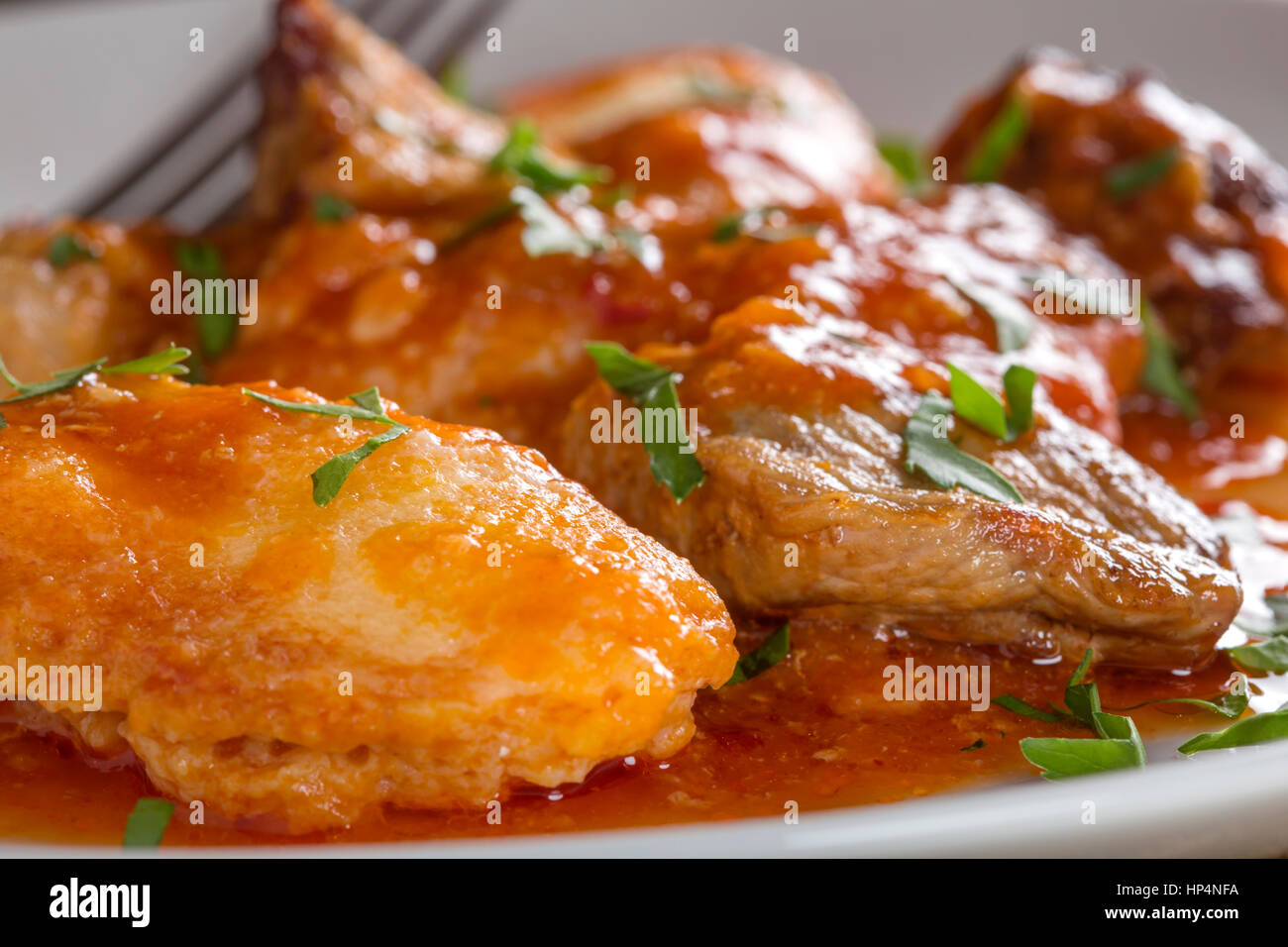 Goulash stew - hungarian traditional meal on plate Stock Photo