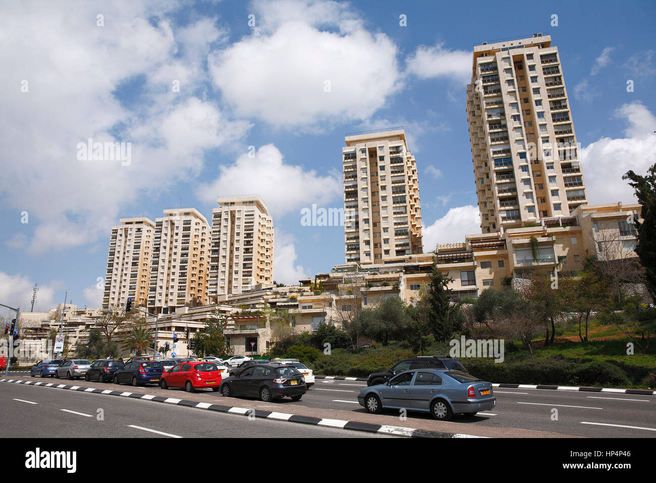 apartement building in the city of jerusalem, israel Stock Photo