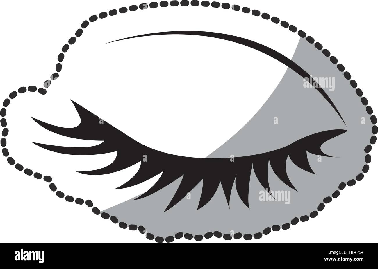 Outline Woman Closed Eyes Vector High Resolution Stock Photography and ...