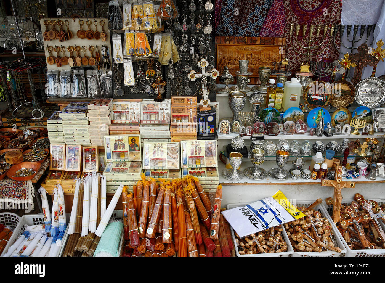gift shop window, old city, jerusalem, israel Stock Photo Alamy
