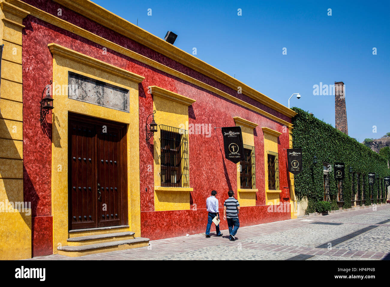 Jose cuervo tequila distillery, tequilera, in tequila village, Mexico