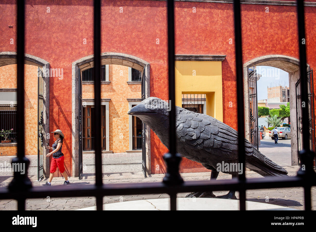 Main entrance of Jose Cuervo distillery, tequilera, Tequila city