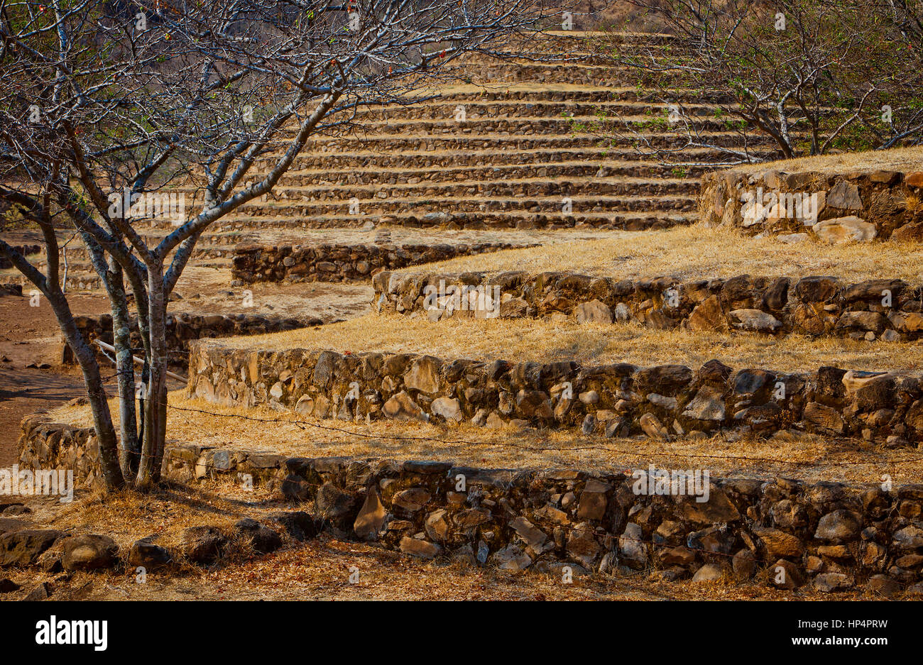 Guachimontones archaeological site , near Teuchitlan, Jalisco, Mexico Stock Photo